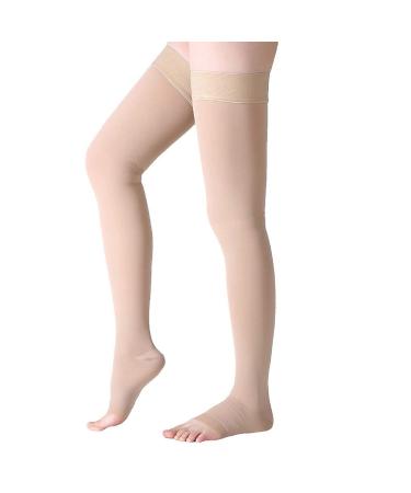 Wallfire Medical compression stockings 23-32mmhg thighs Prevent Support stockings for women men relief varicose veins Skin color M