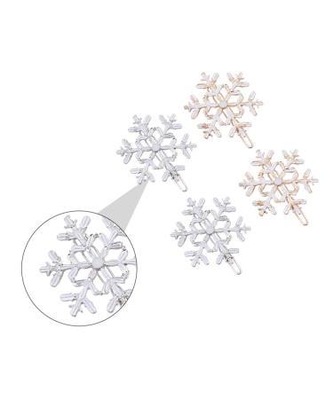 Frcolor 8pcs Christmas Snowflake Hair Clips | Stylish Hair Jewelry & Headgear for Women | Perfect Holiday Gift - Buy Online on GoSupps.com