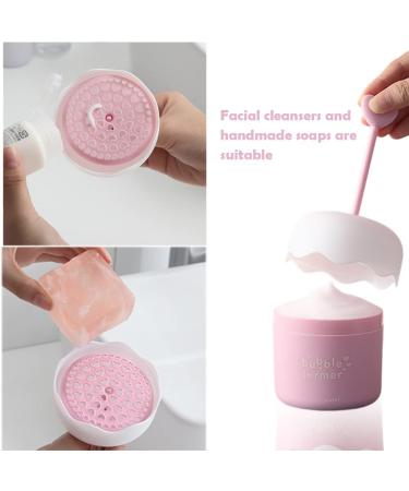 WANAONE Face Wash Foam Maker Cleanser Foam Cup Marshmallow Whip Maker Skin Care Whip Bubble Maker Face Wash Foamer Deep Skincare Cleaner Tools for Home Travel(Pink) - Buy Online on GoSupps.com