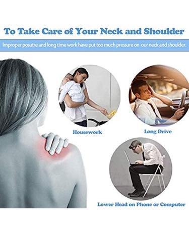 VIVI Neck Massager - Manual Self Muscle Relief for Shoulder & Neck Pain | 3 Colors Available (Pink) - Body Relaxation Solution - Buy Online on GoSupps.com