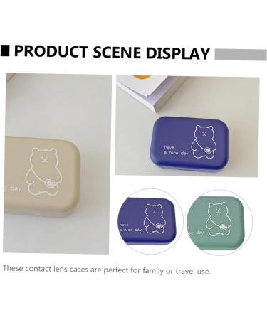 Homsfou 4-Piece Contact Lens Case Set | Sweet Travel Container with Mirror | Waterproof Contact Lens Carrying Bag - Buy Online on GoSupps.com