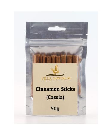 Cinnamon Sticks 8cm (Cassia) 50g by Villa Nostrum - Buy Online on GoSupps.com