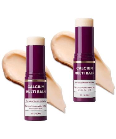 CYGunGun Calcium Multi Balm StickCollagen Moisturing StickCalcium Volume Multi Balm Core stickHydrating Firming Skin Suitable for Eyes Neck Face 9g 2pcs 1 2pcs 1