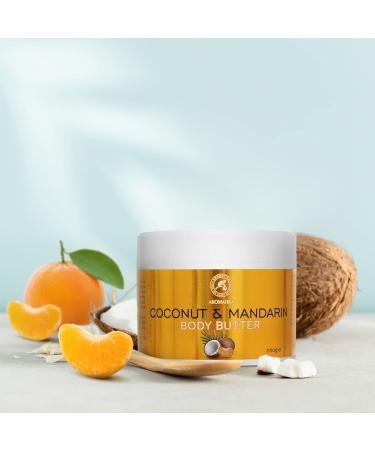 Kokos & Mandarine Body Butter 250g - Natural Moisturizer with Coconut & Mandarin Oil for Dry Skin - Nourishing Skin & Hand Care - Buy Online on GoSupps.com