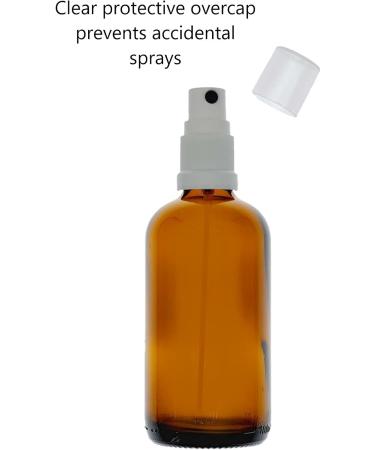 Buy 5 x 100ml Brown Glass Spray Bottles with Pump Atomizer & Protective Cap - Ideal for Essential Oils & DIY Projects | International Shipping Available - Buy Online on GoSupps.com