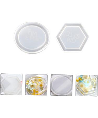 NUOBESTY 6 Pcs Crystal Silicone Mold Silicone Molds Diy Supplies Kid Safe Crystal Drip Mold Storage Box Round As Shownx3pcs 8.2X8.2X0.9CMx3pcs - Buy Online on GoSupps.com