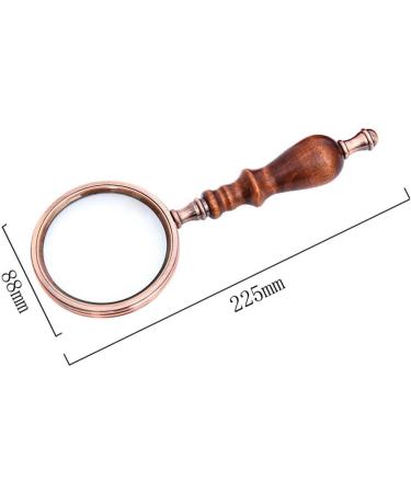 Magnifiers 10 X Magnifier Retro Wooden Handle Glass Handheld Metal Optics Glass Lens Zoom Gift Box Reading Aids - Buy Online on GoSupps.com
