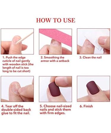 U-K Fake Nail Pink Heart False Nail Acrylic Full Cover Fingernails Press on Nails Set Artificial Long False Nail for Women Girls 24 PCS Practical & Professional - Buy Online on GoSupps.com