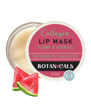 Collagen Watermelon Sugar Kiss Lip Mask Plump & Hydrate with Hyaluronic Acid - Made in the USA Botanicals by W.D.D