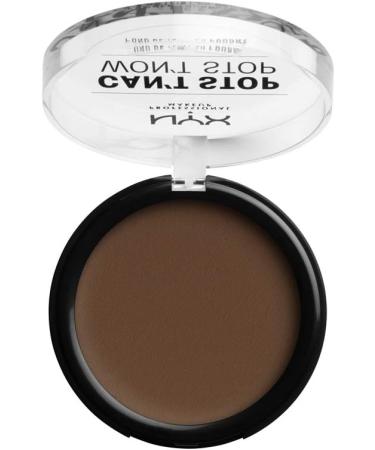NYX Can't Stop Won't Stop Powder Foundation Deep Cool 22 - Matte Finish, Long Lasting Vegan Formula - Buy Online on GoSupps.com