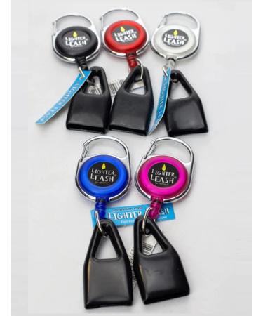 Premium Lighter Leash Retractable Lighter Holder - Assorted Colors - 15 Pack - Buy Online on GoSupps.com