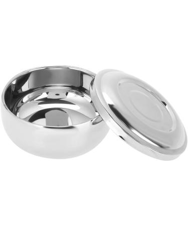 Universal Stainless Steel Shaving Soap Bowl with Lid | Perfect for All Shaving Soaps | Durable Men's Grooming Essential - Buy Online on GoSupps.com