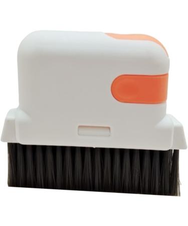 Hard Bristle Crevice Cleaning Brush - Toilet Scrub Brush | Hard Bristle Crevice Cleaning Brush Grout Dustpan Cleaner Brush for Shower Tile Bathroom Orange1 - Buy Online on GoSupps.com