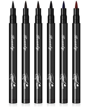 twcrvil Pack of 12 Eyeliner Handy to Use Lasting Portable Eye Makeup Kit Cosmetic Pencil Quick Drying Smooth Eyes Liner Pen - Buy Online on GoSupps.com