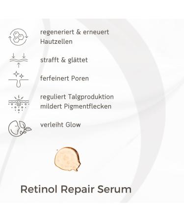  MAGE MAGE Retinol Repair Serum - Anti-aging face serum with vitamin A - Facial care to reduce wrinkles - For smooth skin - Fragrance-free - Vegan - Made in Germany - Buy Online on GoSupps.com