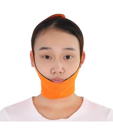 Facial Slimming Mask Face Bandage Nylon And Polyester for Face Care Thin Neck Facelift Double Chin for Women(Orange) - Buy Online on GoSupps.com