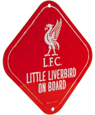 Liverpool FC Little Liverbird Car Sign | Baby Child Crest Badge | Red Excursion Unity | International Shipping - Buy Online on GoSupps.com