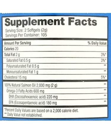 Pure Alaska Omega-3 Wild Alaskan Salmon Oil 1000mg - 210 ct | High-Quality Fish Oil Supplement - Buy Online on GoSupps.com