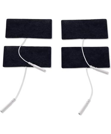Promed Tissue Electrodes 45x80 mm - 4 Self-Adhesive TENS Electrodes Reusable with 2mm Plug for TENS/EMS Devices - International Shipping Available - Buy Online on GoSupps.com