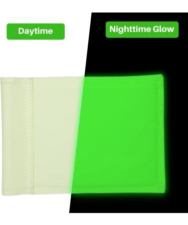 KINGTOP Double-Sided Glow Golf Flag for Yard - Fluorescent Putting Green Flag with Tube Insert - 8x6 Inches - Glow-in-the-Dark - Novelty Backyard Target (1-Pack) - Buy Online on GoSupps.com