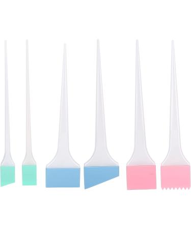 6Pcs Hair Dyeing Brush Set with Large Medium Small Brushes for Salon Style Dyeing Detachable Silicone Brush Head Long Handle - Buy Online on GoSupps.com
