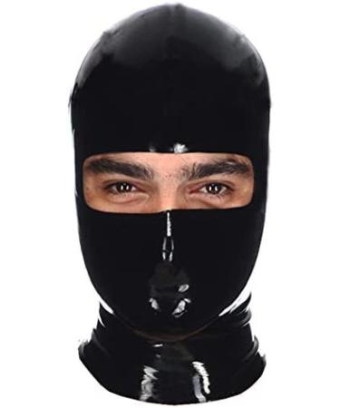 Unisex Latex Mask With Eye And Face Opening Hood Flesh 0.4mm Flesh 0.4mm