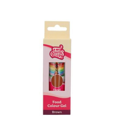 Funcakes Food Color Gel Braun - Highly Concentrated Brown Food Coloring for Dough Cream Fondant & Marzipan - Halal - 30g - Buy Online on GoSupps.com