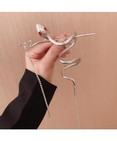 Vintage Hair Stick Pin Set Hairpin Hair Stick Wind Twine Warp Long Tassel Rhinestone Headwear Hair Accessories One Color - Buy Online on GoSupps.com