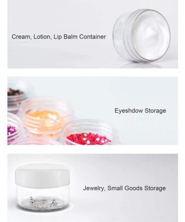 Toureal 15ml Plastic Cream Can Containers - 20 Pack White Cosmetic Jars with Lids for International Shipping - Buy Online on GoSupps.com