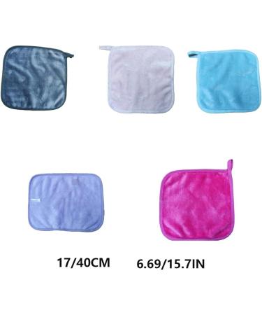 dijiusidy 10 Pieces Polyester Face Cleaning Cloth Washable Replacement Solid Color Hanging Ladies Makeup Remover Accessories Pink - Buy Online on GoSupps.com