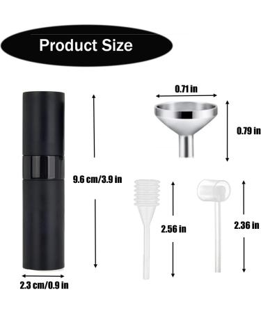 SONGQEE 8ml Travel Perfume Atomiser Refillable 4pcs Mini Refillable Perfume Bottle Aftershave Spray Bottle Upgraded Perfume Atomizer Perfume Pod and Refill Pump for Outdoor Traveling Black/Silver/Blue/Pink - Buy Online on GoSupps.com