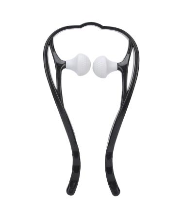 Ververt Touch neck massage device Hand roller neck massage tool trigger point manual self massage device for neck and shoulder black