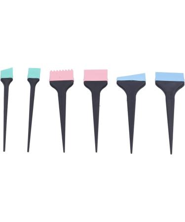Silicone Hair Dye Brush 6 Piece Set for Hair Treatments and Home Coloring Brushes - Buy Online on GoSupps.com