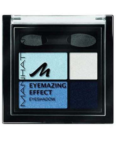 Manhattan Eyemazing Effect Eyeshadow-make-up pallet made of four shimmering eyeshadow colors for Smokey Eyes-Color Got the Blues 71W-1 x 5g Got the Blues 71W 5 G (1 Pack) - Buy Online on GoSupps.com