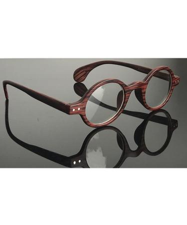 Classic Round Reading Glasses Anti Eyestrain Computer Readers Blue Light Blocking Flat Light Mirror Eyewear +300 C5