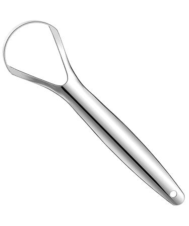 Tongue Scraper  100% (Medical Grade) Professional Stainless Steel Tounge Scrappers Tongue Cleaner Great for Banishes Bad Breath and Maintains Oral Care