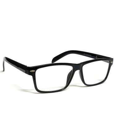 TWINKLE TWINKLE Reading Glasses Spring Hinge Mens Womens Classic Reader R141 (Black 0.50 Magnification) Black +0.50 Magnification