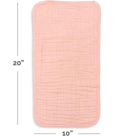 Comfy Cubs Muslin Spitting Towels - 6 Pack Large 100% Cotton Hand Washcloths Extra Absorbent & Soft Rose Design - Buy Online on GoSupps.com