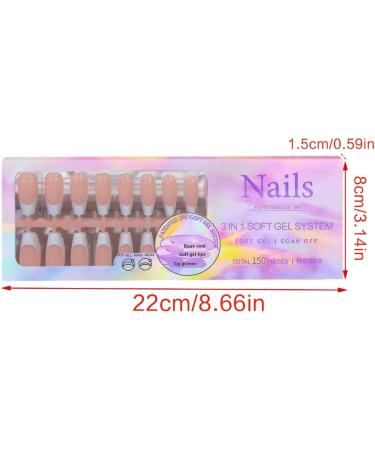 TQUXNGA Natural and Stylish French Manicure Nail Tips with Different Sizes Nail Art Tools and Accessories YS09 - Buy Online on GoSupps.com