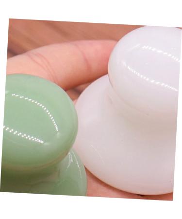 FRCOLOR 2 Pcs Massage Stone Set - White Facial Skin Care | International Shipping Available - Buy Online on GoSupps.com