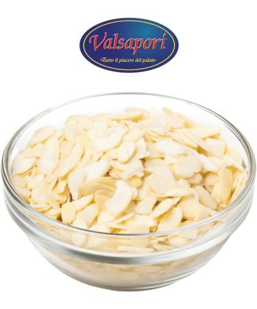  HOME LINE Valsapori - Raw Roasted Almonds - 500g Pack - Origin: Sicily | Raw unroasted Italian almonds - Peeled almond flakes - Dried fruit snack - Rich in fiber and vitamins - Buy Online on GoSupps.com