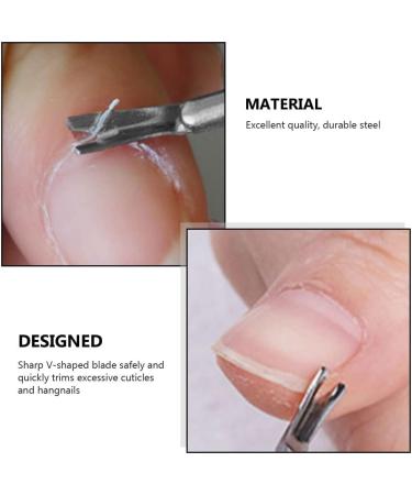 Dajidafu Nail Cuticle Pusher Art Stainless Steel Manicure Edge Remover Handle Reusable Toenail Reusable Salon Pedicure Removing - Buy Online on GoSupps.com