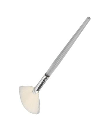 Flat Face Mask Brush - DIY Fan Applicator with Transparent Handle for Powder Masks | Soft Foam Stirring Tool for Salons - Buy Online on GoSupps.com