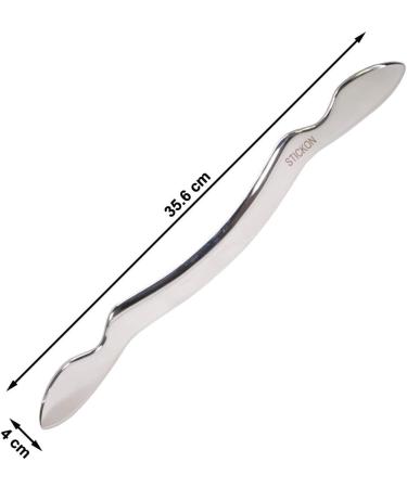 JustSun Gua Sha Scraper - Stainless Steel IASTM Tool for SPA & Acupuncture Therapy | Soft Tissue Massage for Muscle Pain Relief (SET C) - International Shipping Available - Buy Online on GoSupps.com