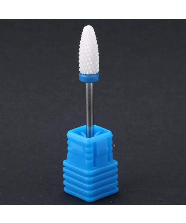 Ceramic Cylinder Nail Drill Bit Set with Display Base - White 04 - Buy Online on GoSupps.com