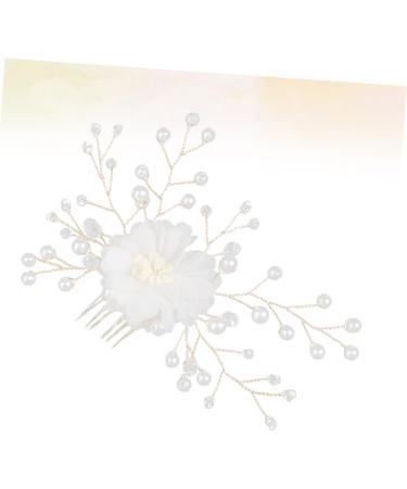 FRCOLOR Pearl Hair Clips Hair Clips with Rhinestone Pearl Headpiece Wedding Headpiece for the Bride Wedding Headpiece Bridal Comb Bridal Hair Comb Headpiece Hair Pin Accessories - Buy Online on GoSupps.com