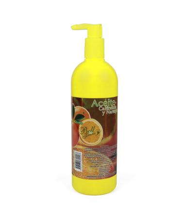 Made in Colombia Orange & Calendula Oil for Massages Aromatherapy (480ml) Yellow