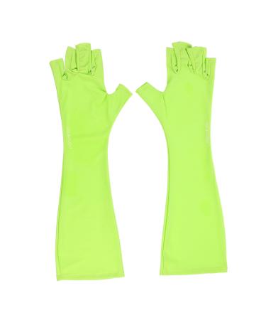 minkissy 1 Pair Nail Gloves Uv Led Lamps Glove Gel Nail Glove Shield Gloves The Gauntlet Nails Supplies Hands Glove Fingerless Manicure Gloves Uv Gloves Sleeve Polyester Care Mj03 25X9X0.4CM