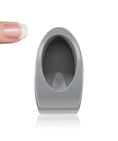 2 Colors French Dip Nail Container Smile Line Nail Repair Tool with Lid.(Gray)