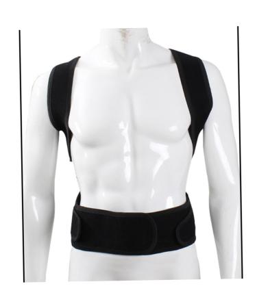 Buy Healeved Back Posture Brace | Hunchback Support Belt for Improved Posture - Adjustable Shoulder Strap - 31x26.5CM Black | International Shipping - Buy Online on GoSupps.com